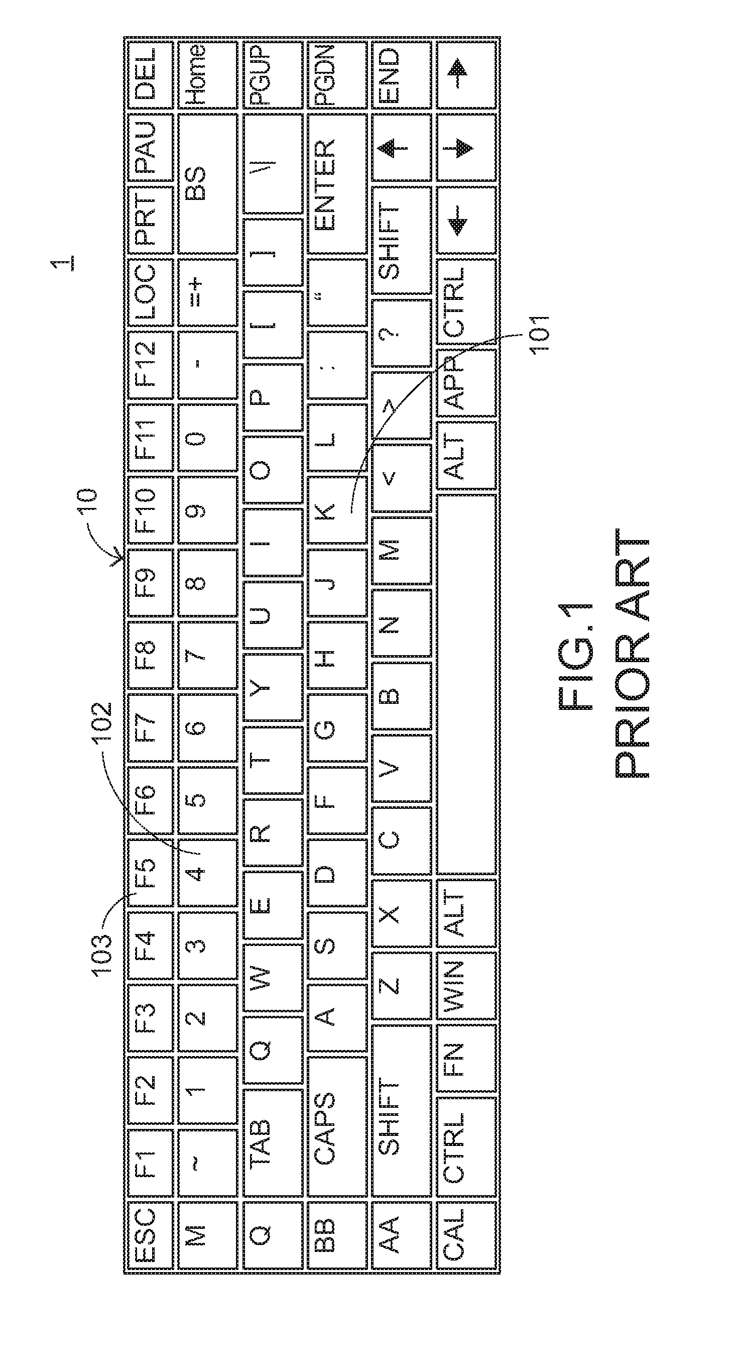 Luminous keyboard device