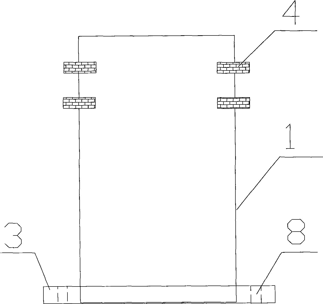 Water pipe for connection and replacement of underground glass reinforced plastic mortar pipes and steel pipes