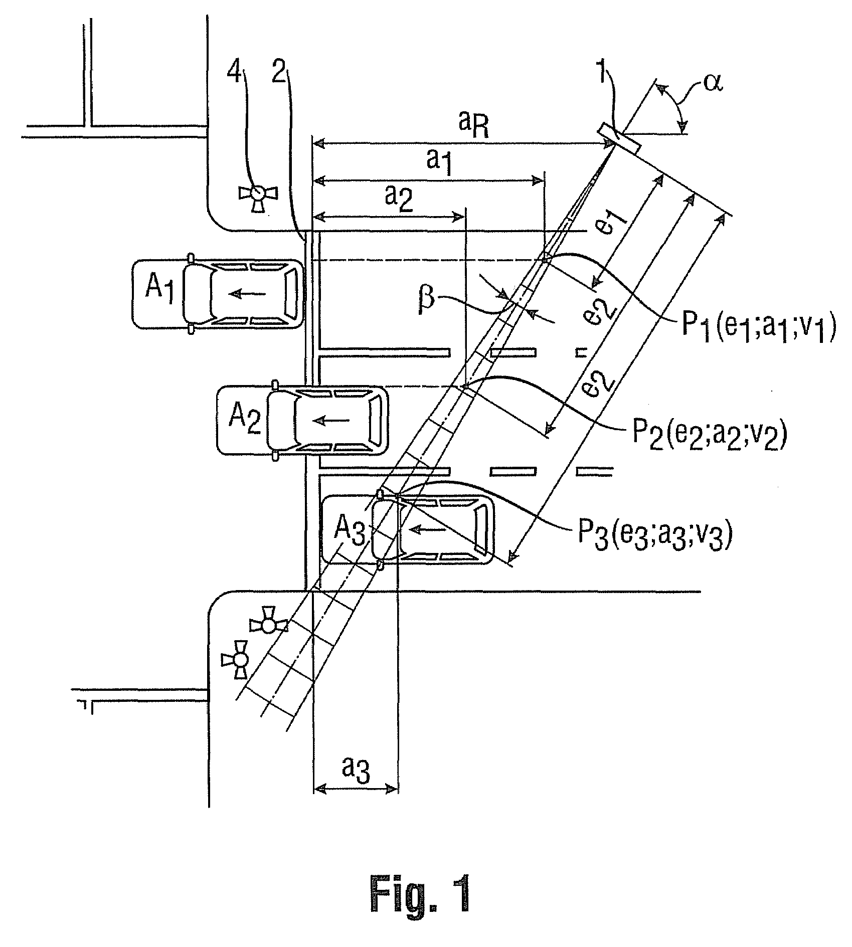 Method for detecting and documenting traffic violations at a traffic light