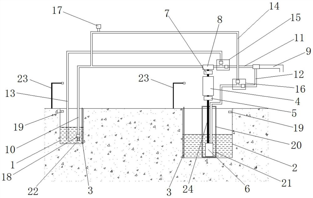 LNG filling station liquid accumulation pool device