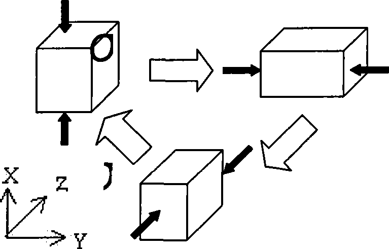 Method for preparing bulk nano/superfine crystal grain magnesium alloy by twinning deformation