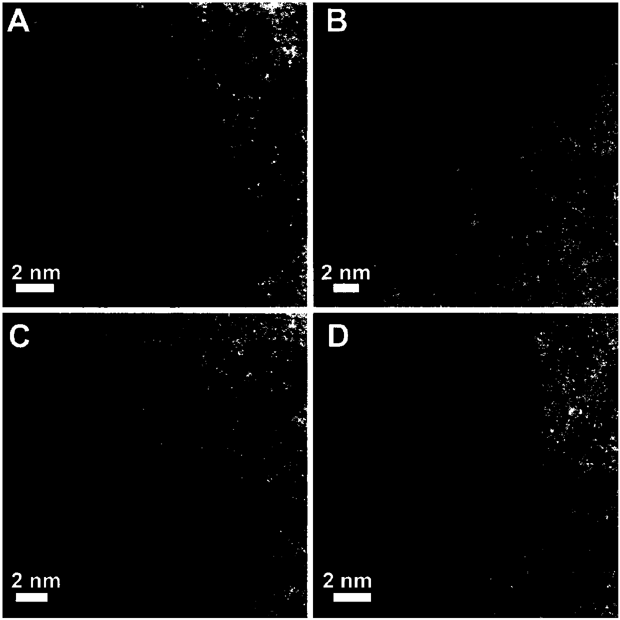 Catalyst for negative electrode material of hydrogen-air fuel battery and preparation method thereof