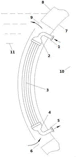 An inner fin heat exchanger