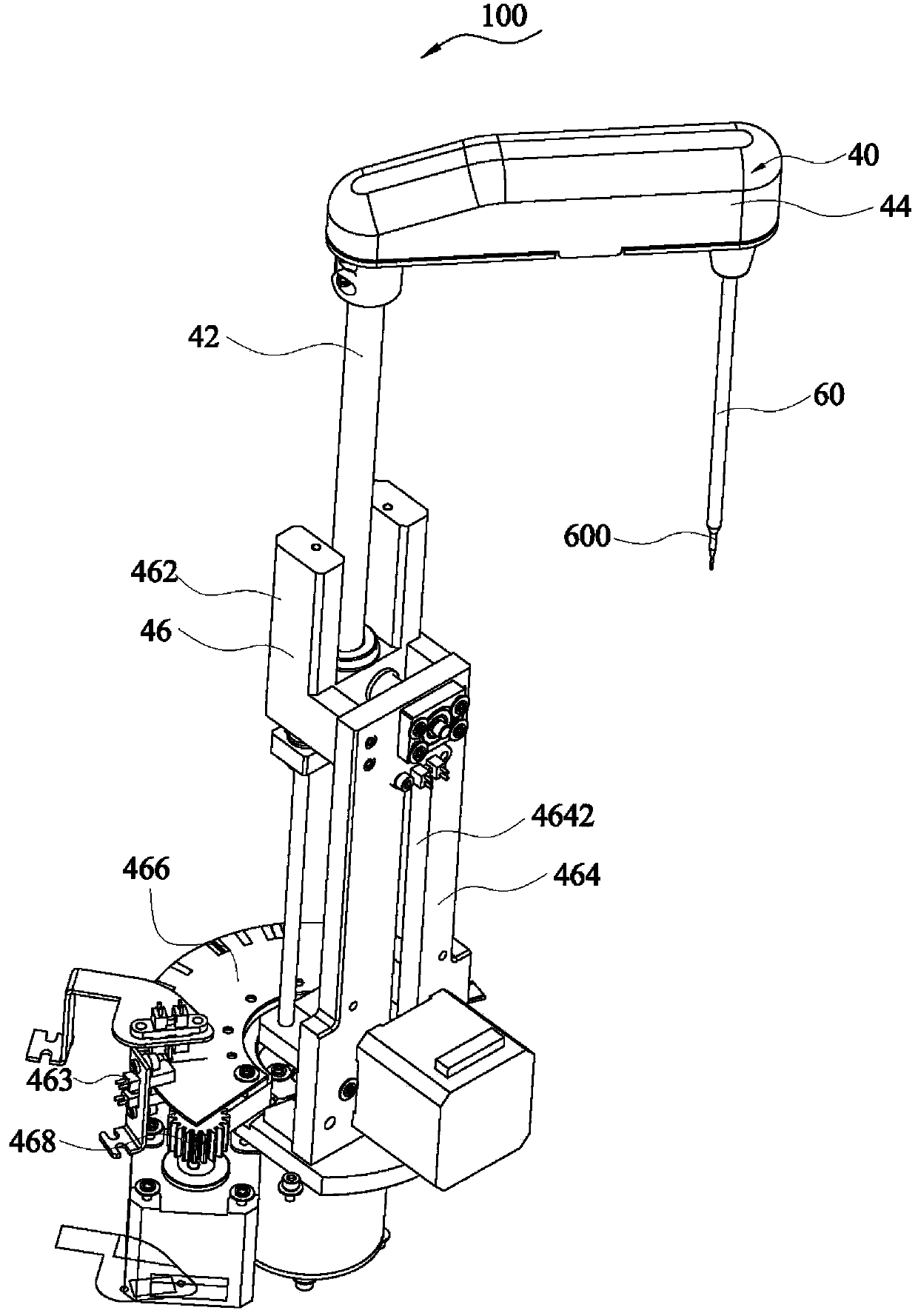 Cleaning device and cleaning method for sampling needle of specific protein analysis meter