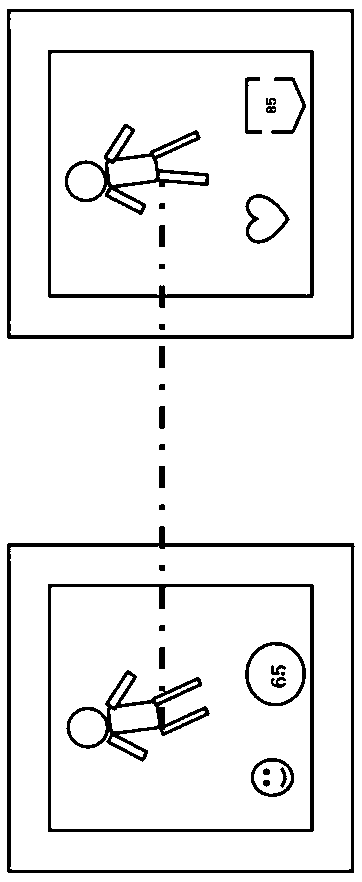 Exercise control system with visual motivation interface