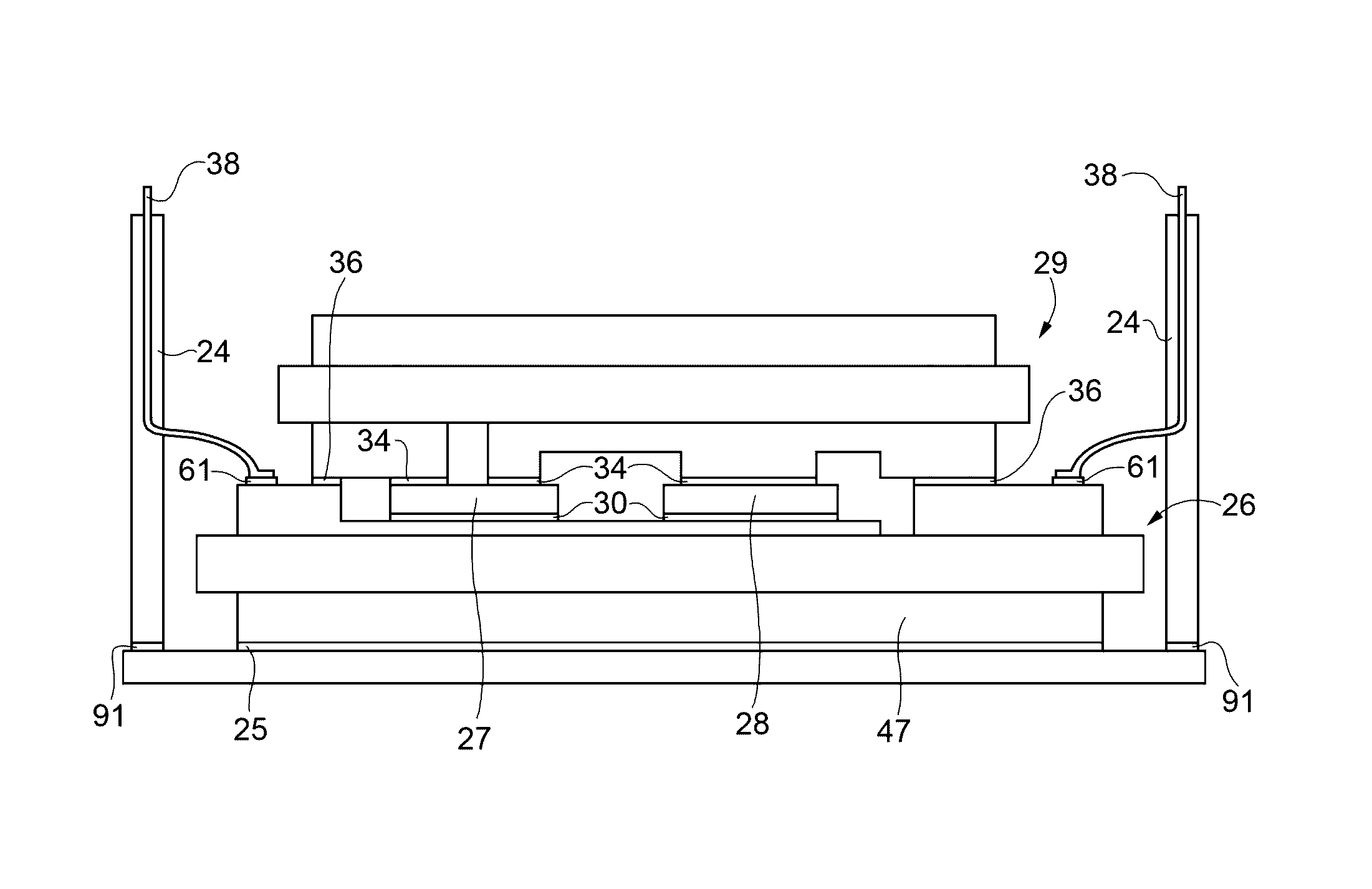 Electronic power module with enhanced thermal dissipation and manufacturing method thereof