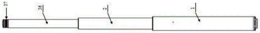 Three-segmented telescopic self-locking spontoon