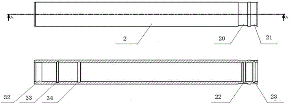 Three-segmented telescopic self-locking spontoon