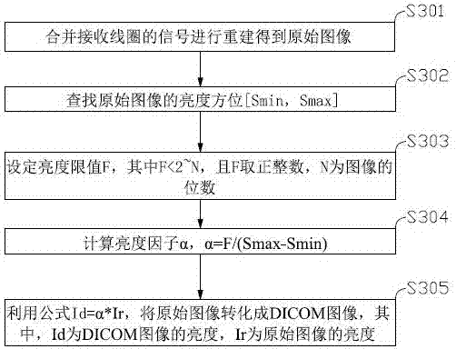 Image brightness adjustment system and method in magnetic resonance system