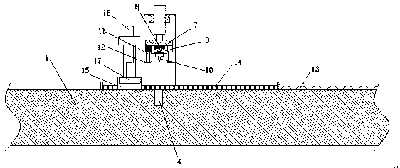 Cloth shearing device for textile manufacturing