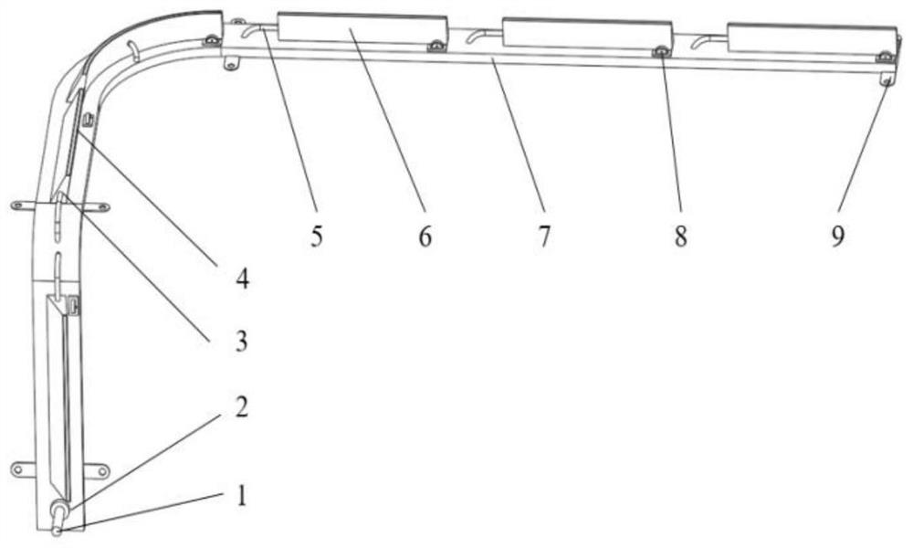 Adjustable underground air curtain device and use thereof