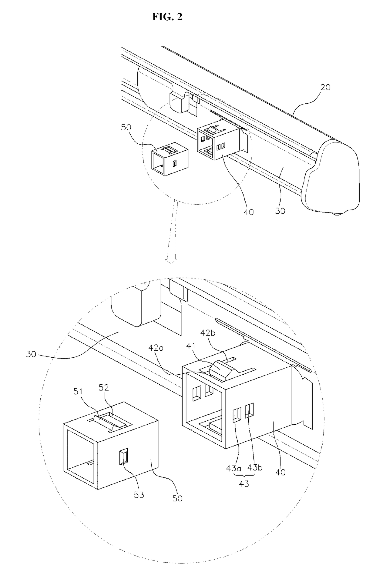 Mounting structure of exterior belt