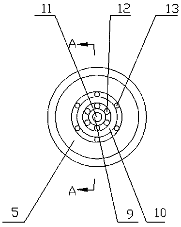 External mixing type three-fluid spray gun nozzle