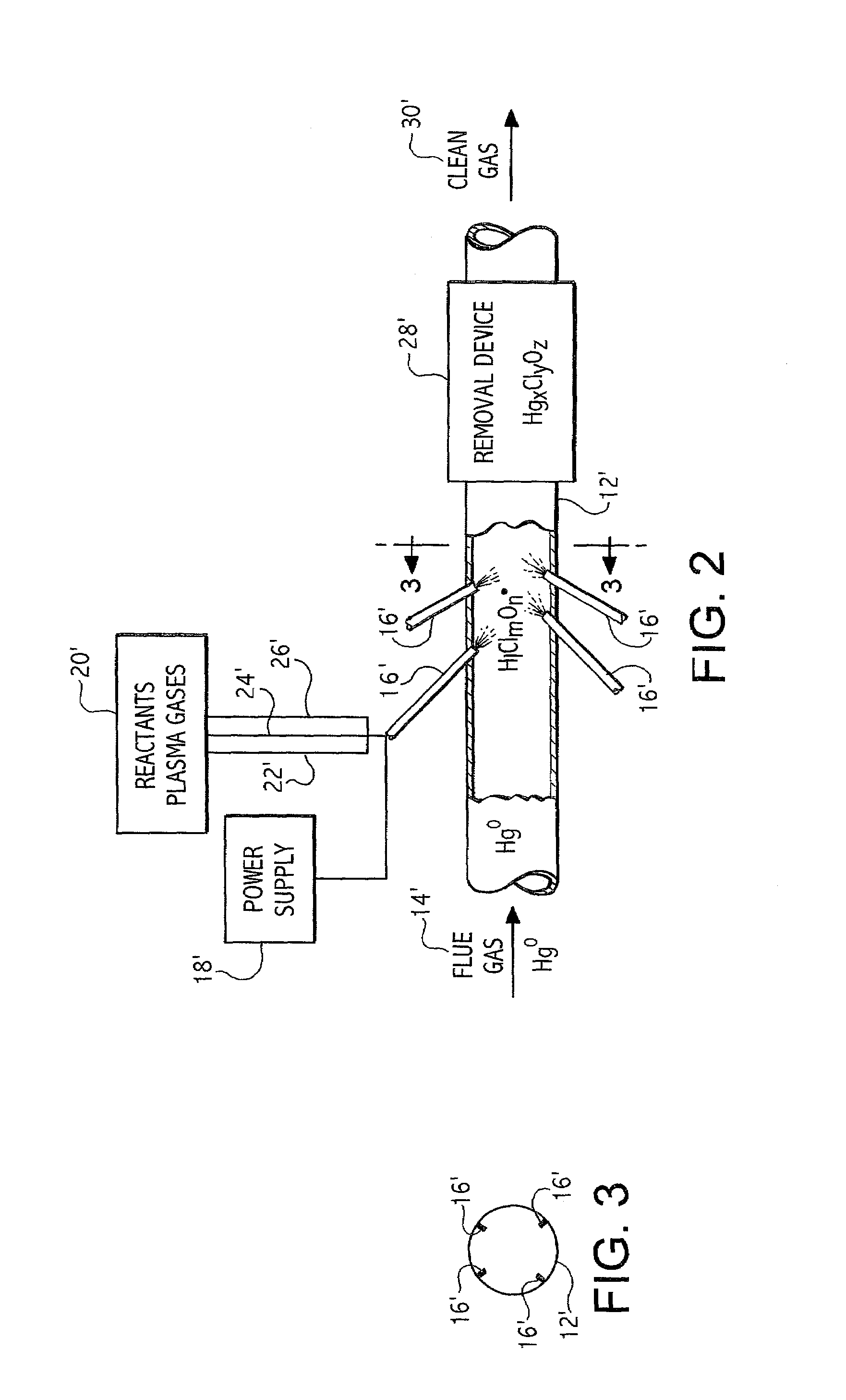 Plasma based trace metal removal apparatus and method