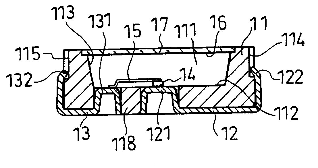 Package for light emitting diode, light emitting device, and light emitting device manufacturing method