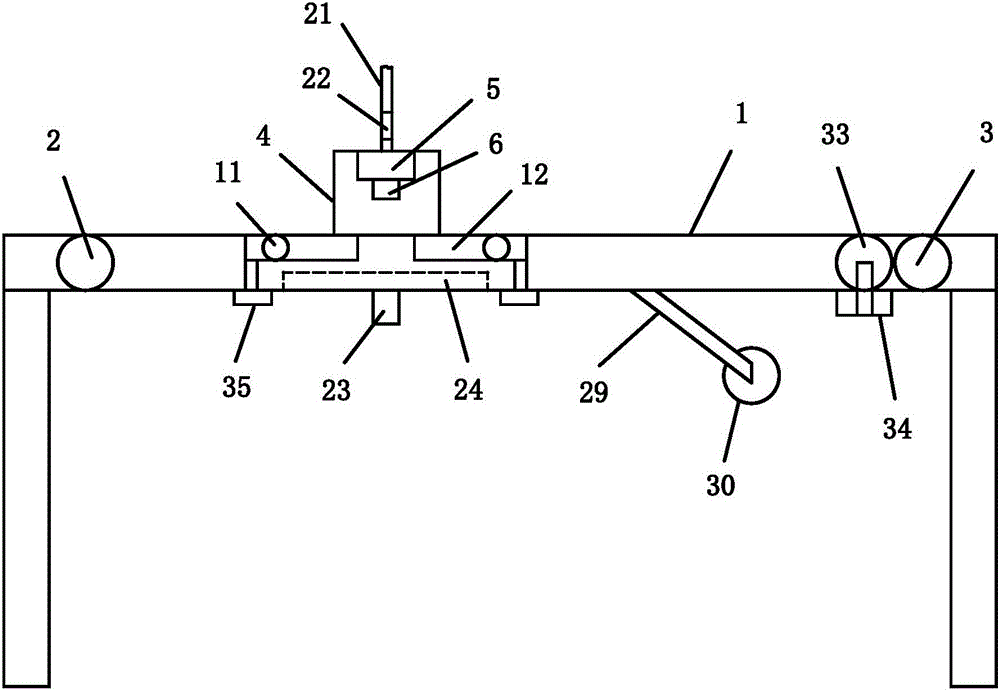 Virtually-cutting and coiling integration machine for producing nail-beautifying aluminium foil