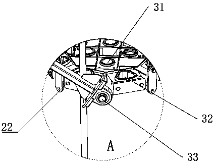 Saddle structure with cable twisting limiting function