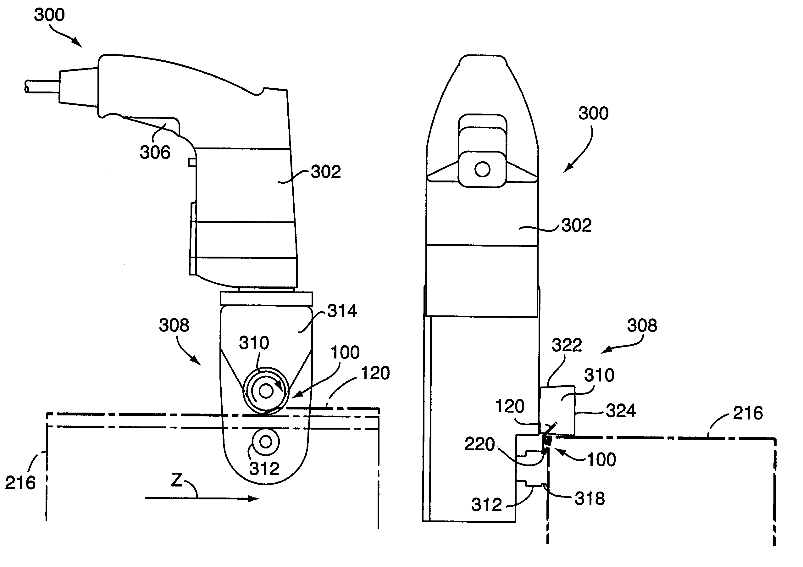 Seam closing apparatus