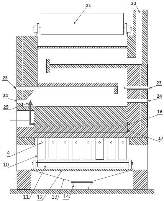 Device and method for optimizing low-grade laterite-nickel ore through gas-based direct reduction magnetic separation