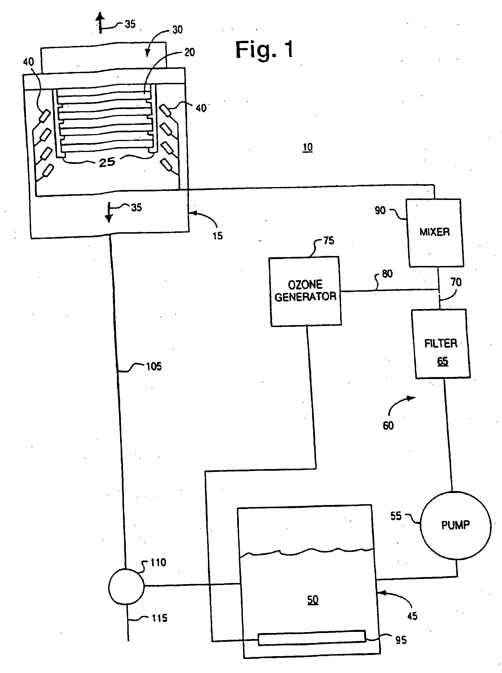 Processing a workpiece using water, a base, and ozone