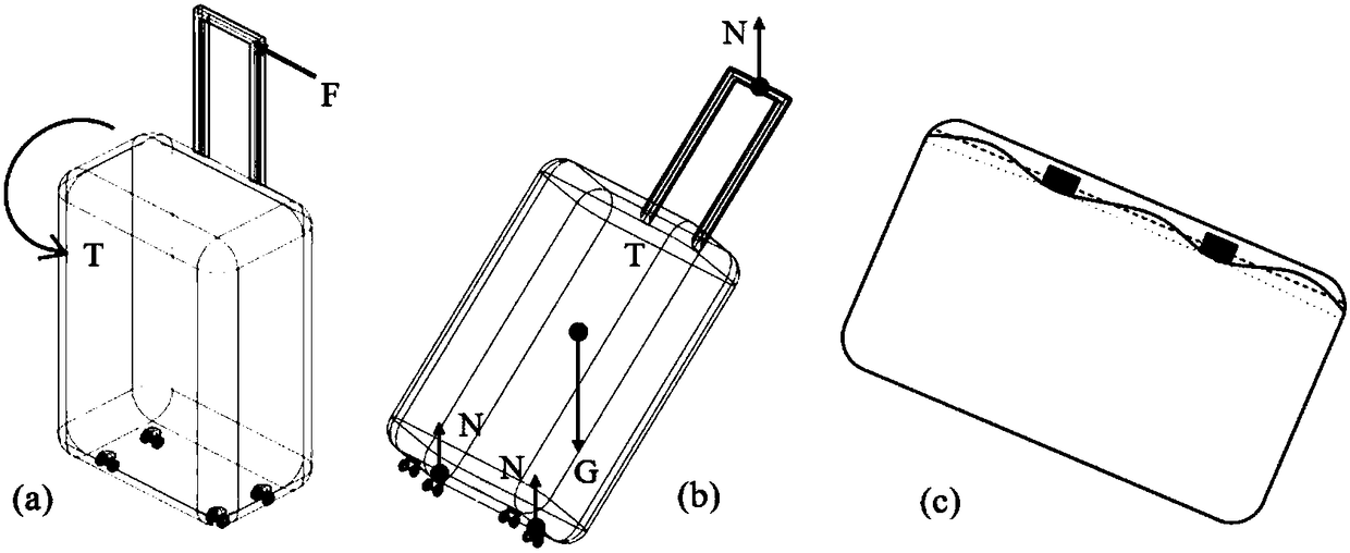 Laterally-drawing type suitcase