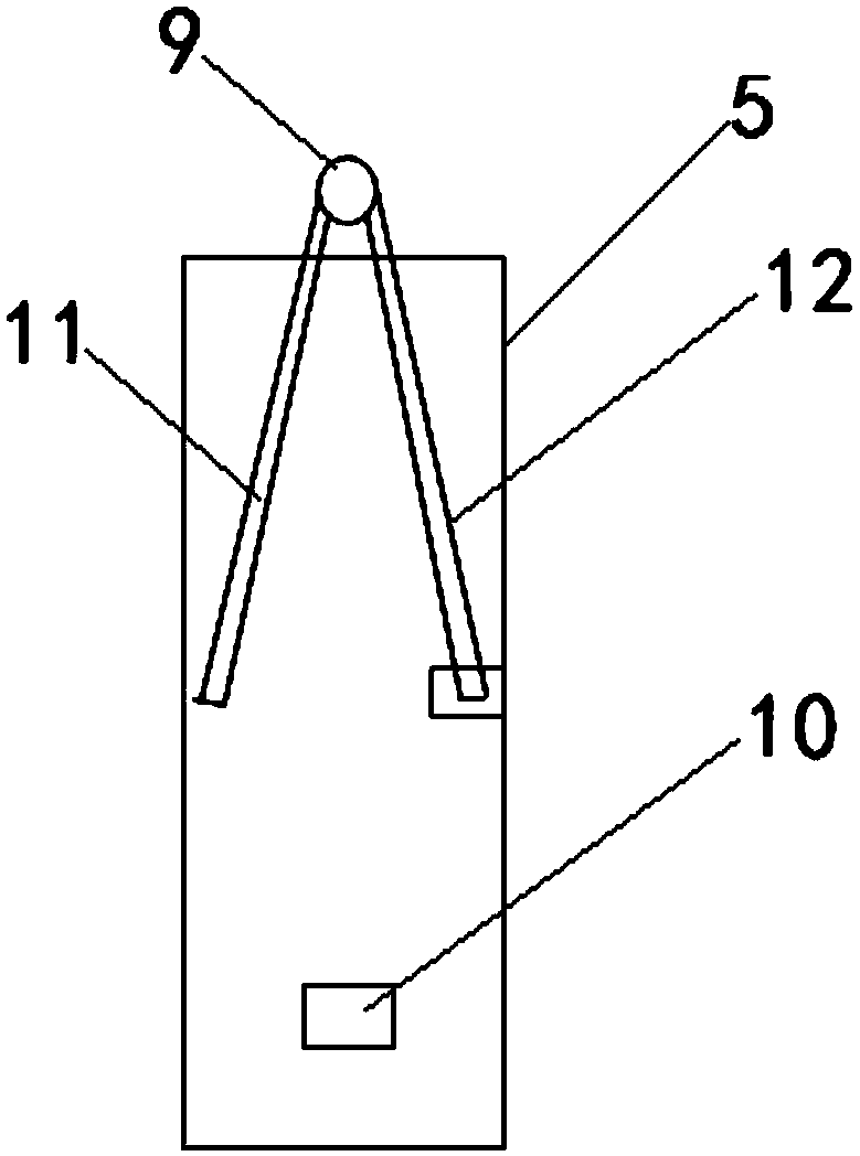 Laterally-drawing type suitcase