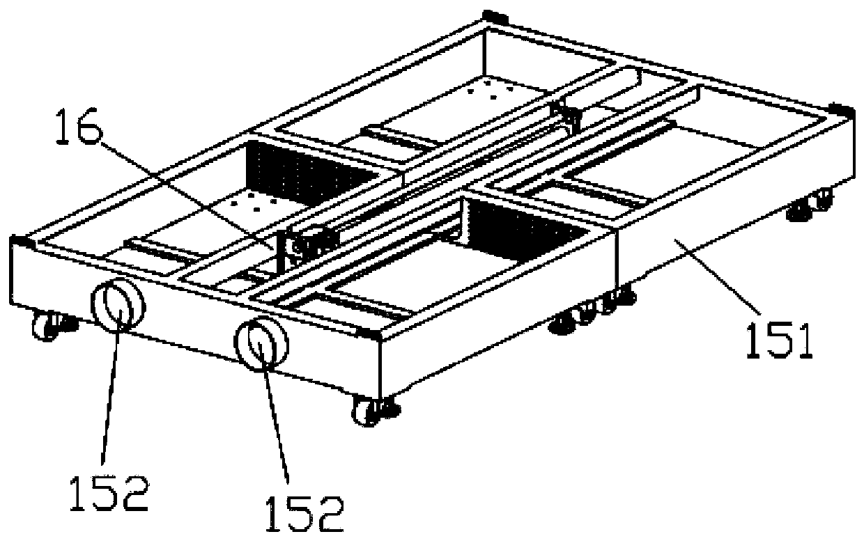 Outside mold storage cooling device and outside mold storage cooling method