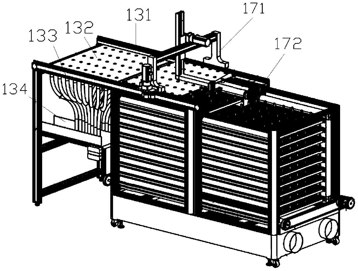 Outside mold storage cooling device and outside mold storage cooling method