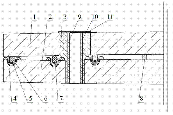 Metal-welded convex vacuum glass provided with edges sealed by sealing grooves and sealing strips and provided with mounting hole(s)