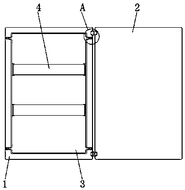 Electric power system automation control cabinet convenient for sorting cables