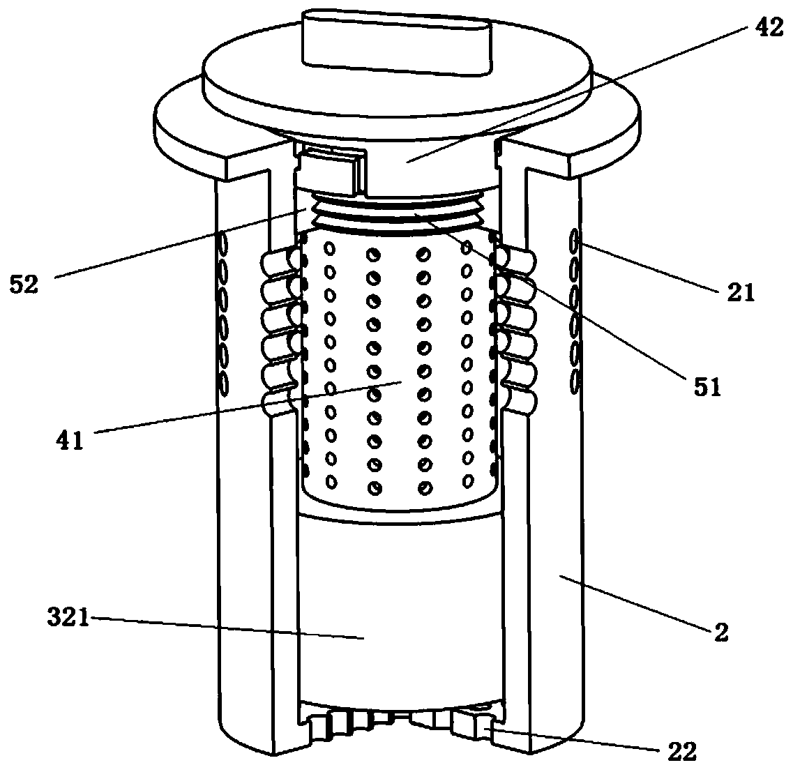 Drawer type drying device for infrared spectrometer