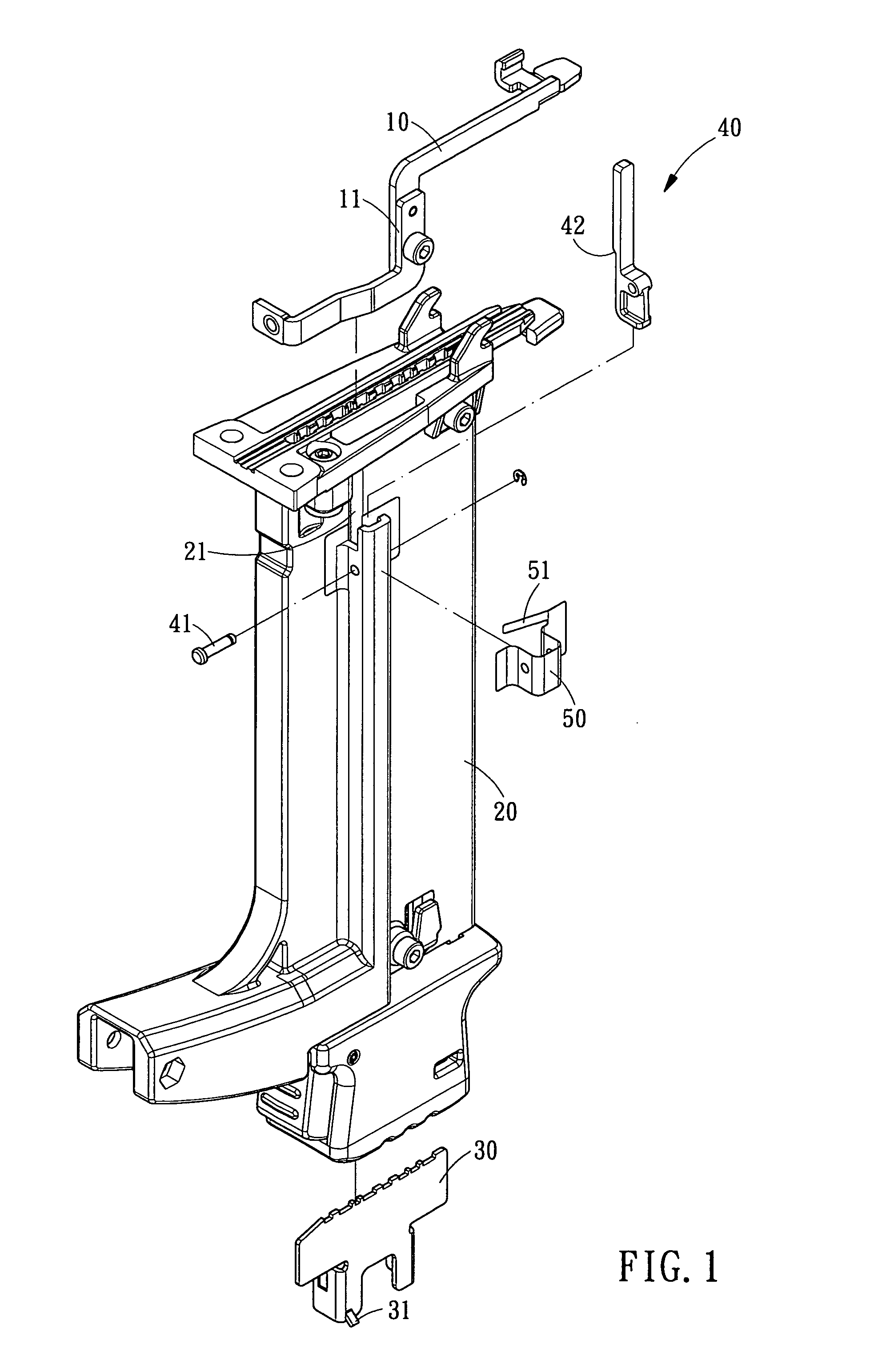 Safety device for preventing a nailer from dry firing