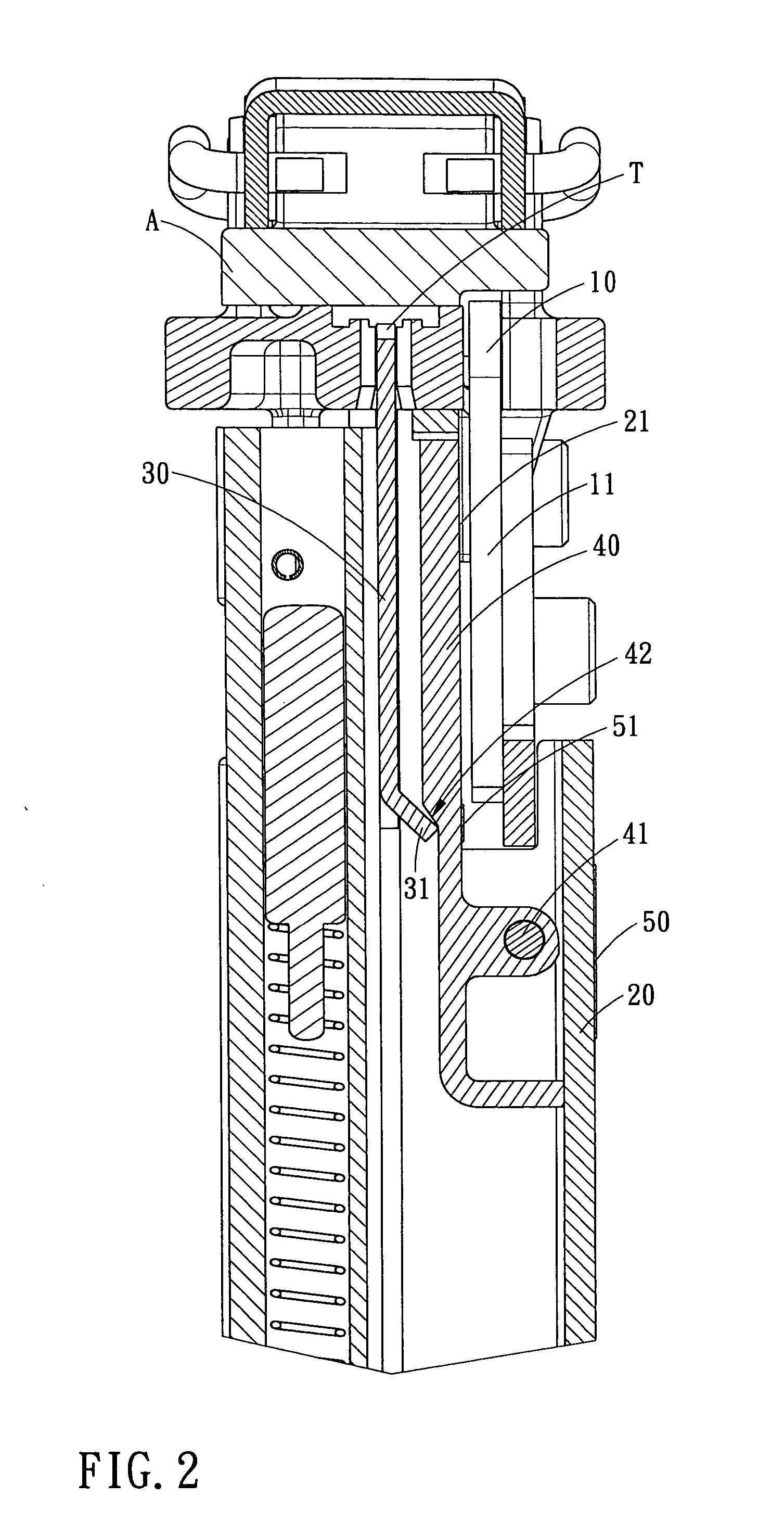 Safety device for preventing a nailer from dry firing