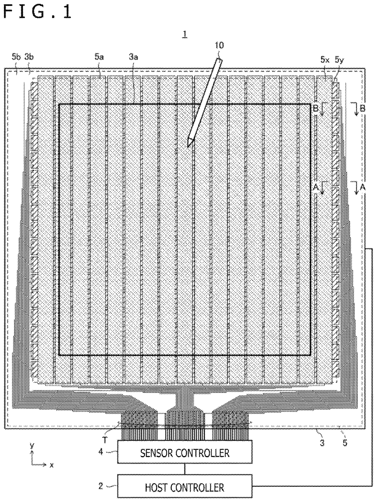 Sensor panel for detecting pen signal transmitted by pen