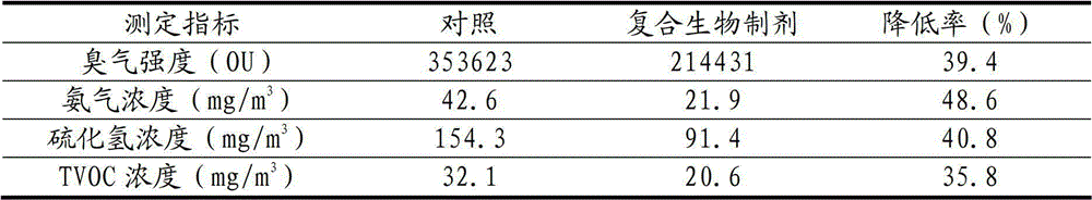 Compound biological agent for deodorizing public toilets, and preparation method and application of compound biological agent