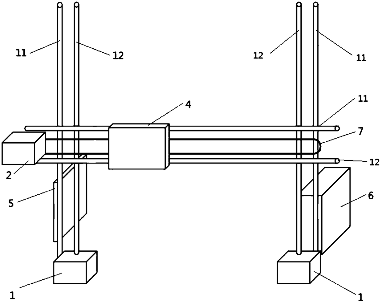 Millimeter wave large-scale MIMO channel propagation characteristic measurement method and device