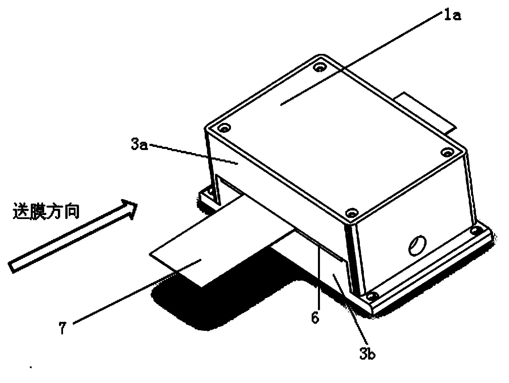 Film-laminating thickness control system, film laminating machine comprising same, and film-laminating thickness control method