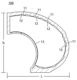 Cambered surface detection device and cambered surface detection method