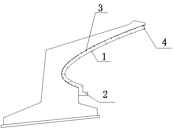 Supporting device of three-dimensional arc cantilever concrete component formwork