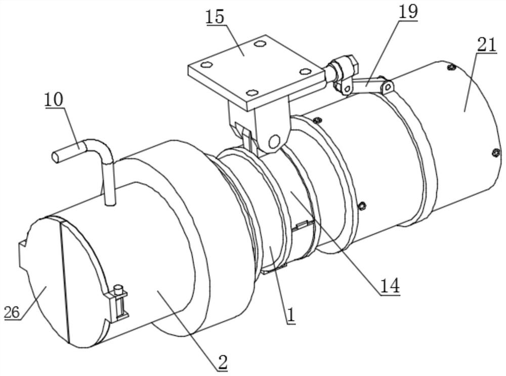 A tunnel blower for tunnel construction