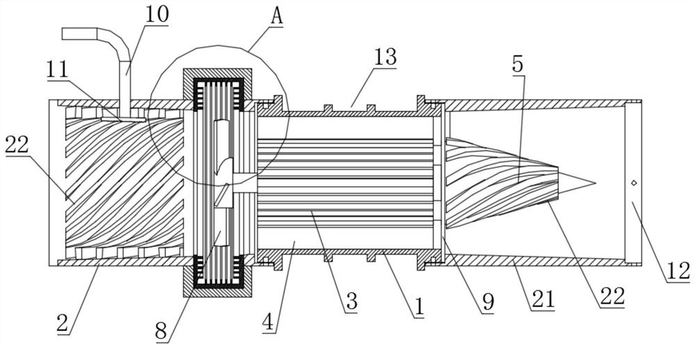 A tunnel blower for tunnel construction