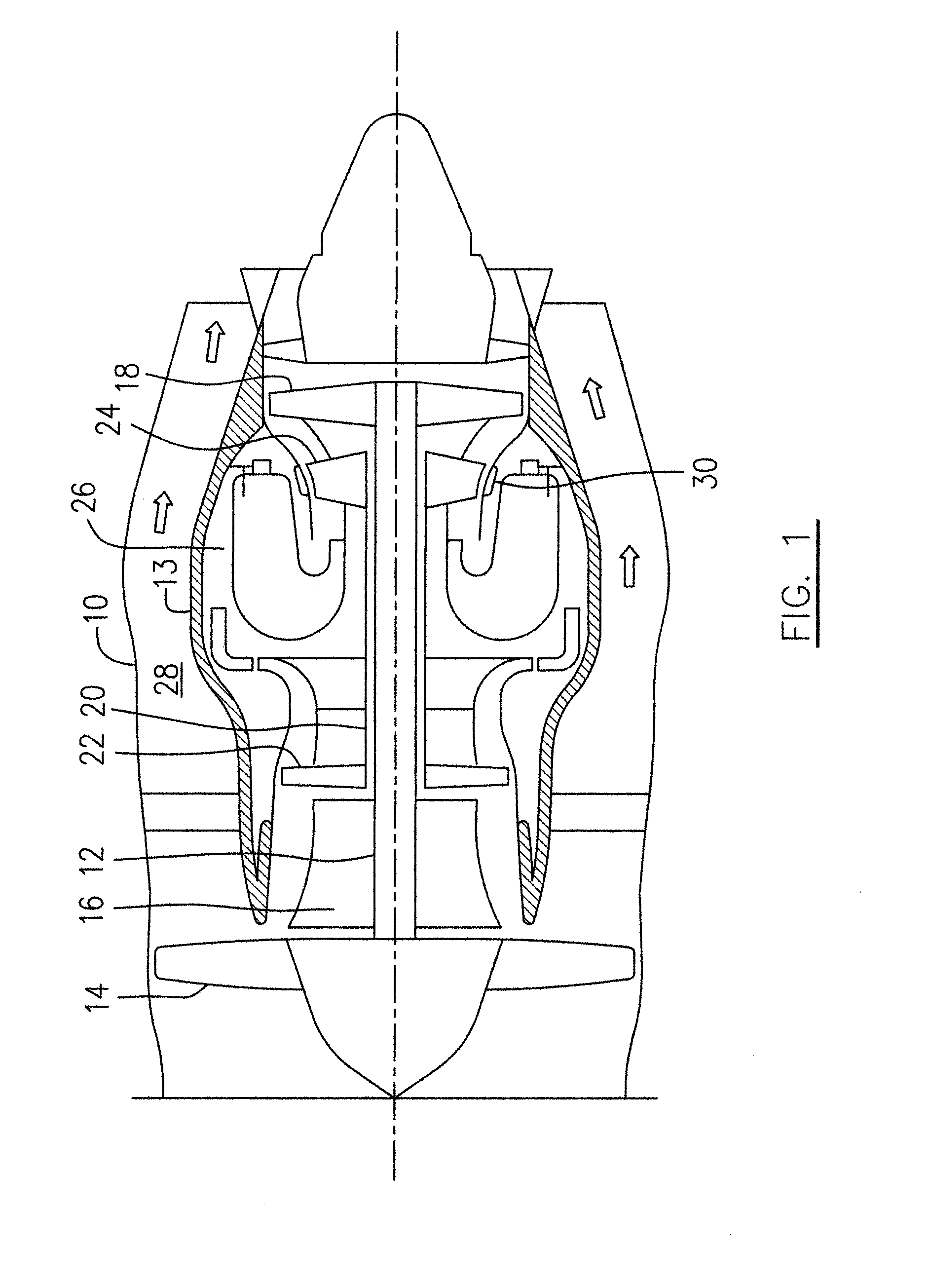 Active turbine tip clearance control system