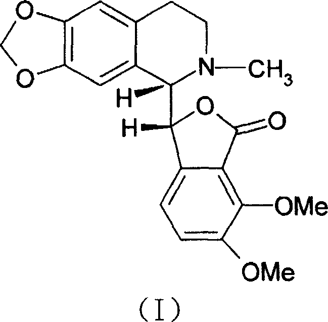 Application of (+) North America coptisine