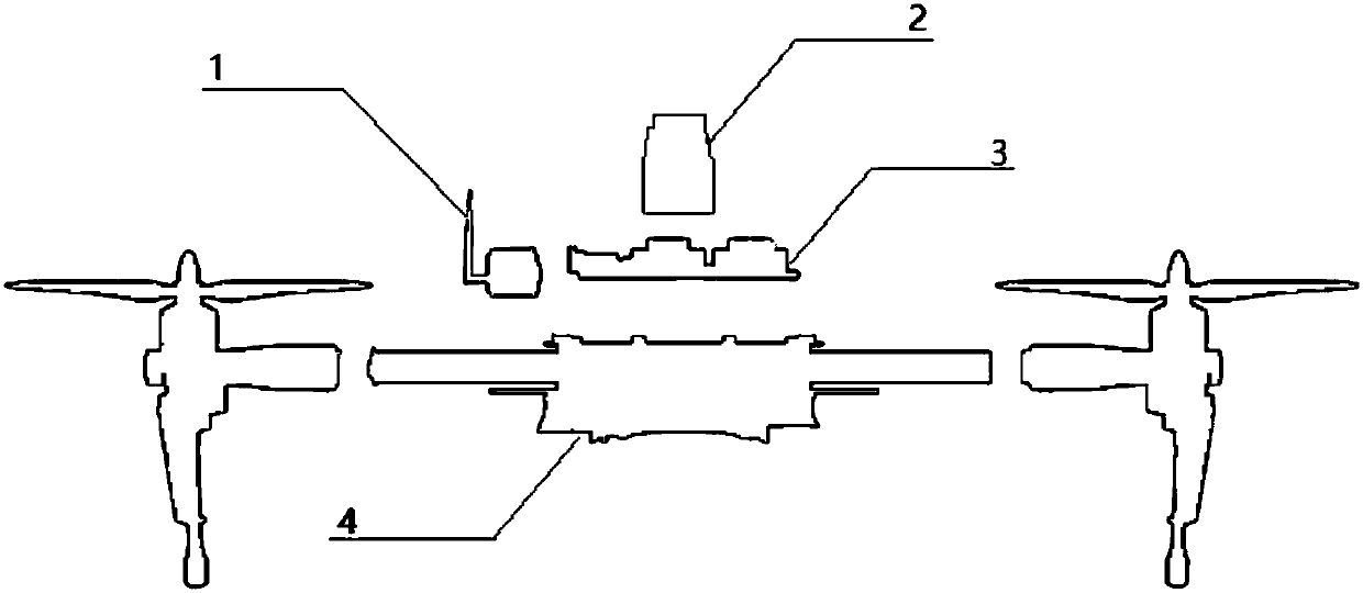 Four-rotor aircraft outdoor formation light performance system and control method thereof