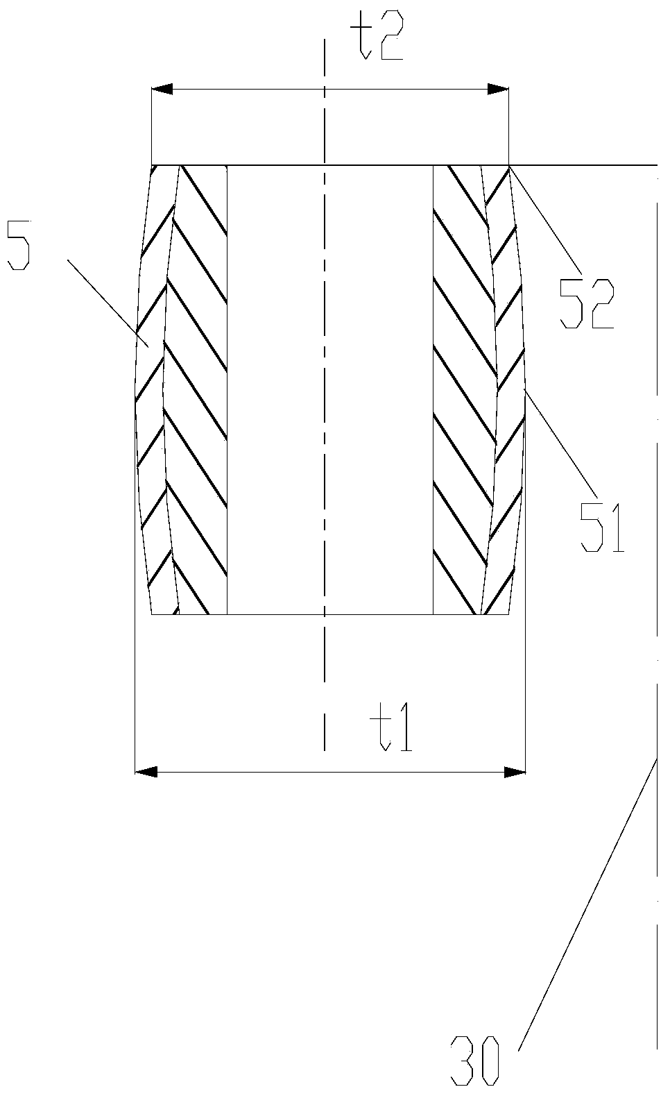 Continuously cast bloom shape control method and crystallizer