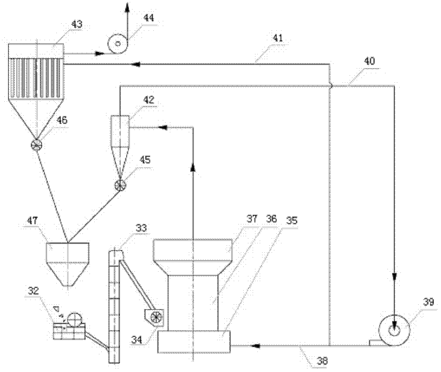 Full-negative-pressure powder processing system