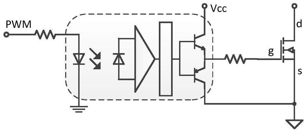 Magnetic isolation electronic switch driving circuit and control method