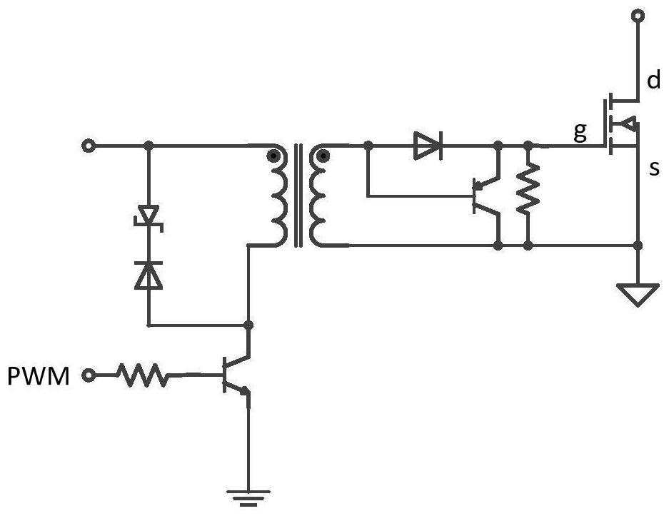 Magnetic isolation electronic switch driving circuit and control method