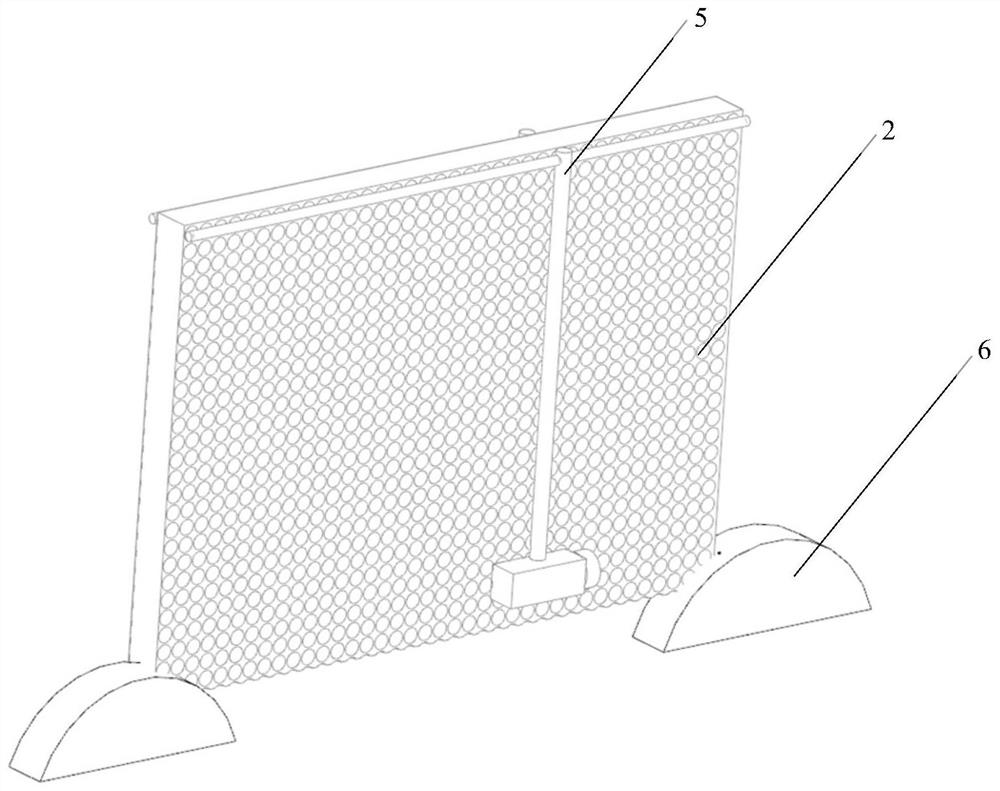 Water curtain/foamed aluminum composite noise reduction method and noise reduction device