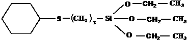 A kind of 3-cyclohexylthio-1-propyl-triethoxysilane and its preparation method and application